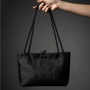 Vintage Claire V. Silk Box Bag, Original Boutique Label EUC